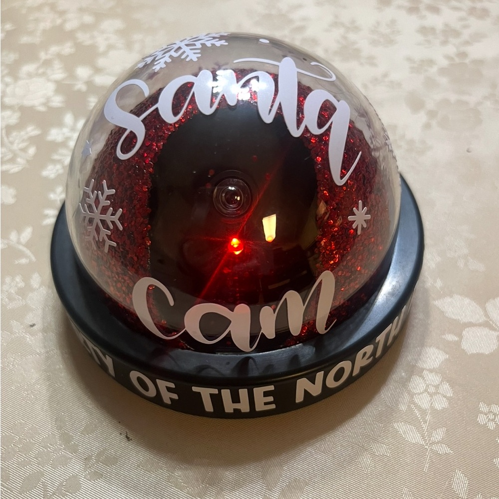 Santa Cam Holiday Decoration - Red and Black